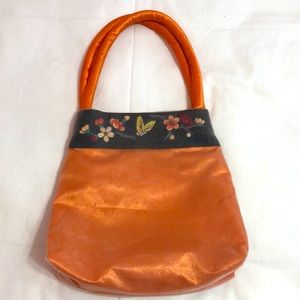 FESTIVE FUN!! Orange handbag and matching mini bag